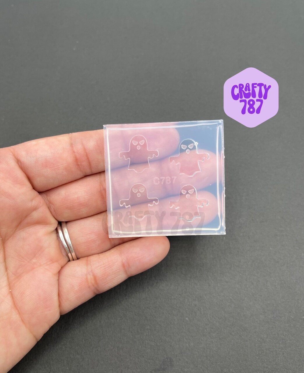 Ghost Studs Earring/Bits Silicone Mold, Resin Mold & More (A13)